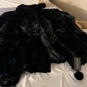 Brand new never worn mens mink Fur bomber coat